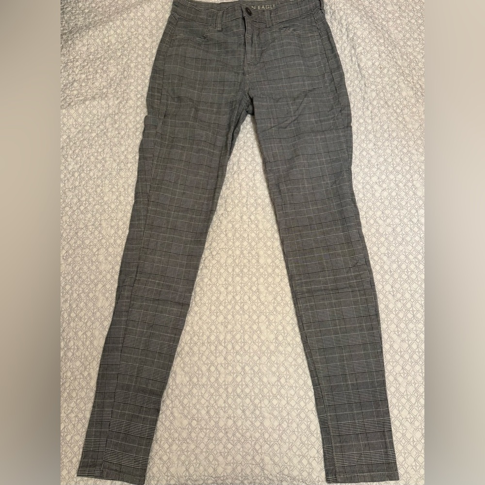 American Eagle Plaid Pants/Jegging